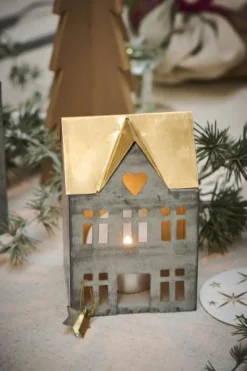 Hus til fyrfadslys Stillenat - 3 stk. ass. fra<Ib Laursen