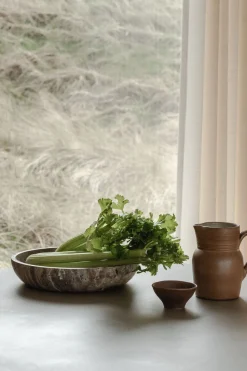 Hyben Skål, travertin silver fra<Wabi Sabi Nordic Best