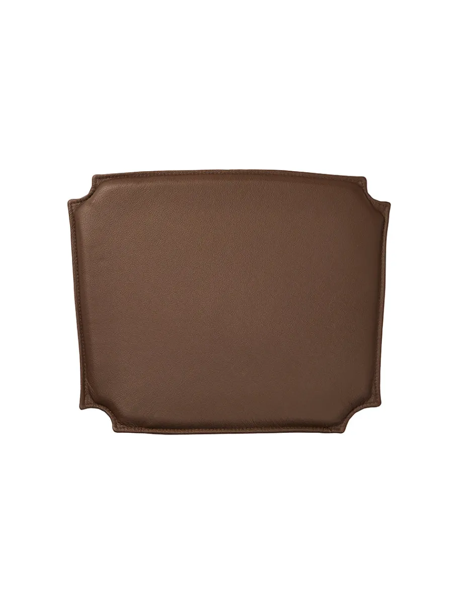 Hynde til Y-stol CH24, brunt læder<Jacobsen Plus Hot