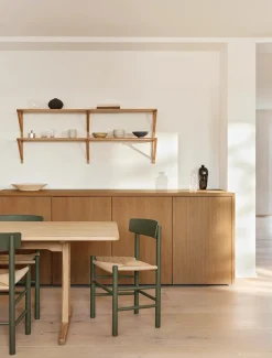 J39 Folkestolen, indigo blue af Børge Mogensen<Fredericia Furniture Discount