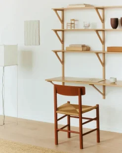 J39 Folkestolen, indigo blue af Børge Mogensen<Fredericia Furniture Discount