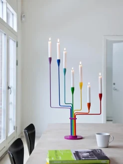 Karlsvognen Table Lysestage, grøn fra<Piet Hein Outlet