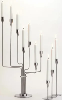 Karlsvognen Table Lysestage, messing fra<Piet Hein