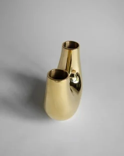 Kazumi StudioVase, gold fra Hein<Hein Studio Discount