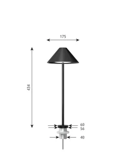 Keglen Bordlampe fra<Louis Poulsen Best