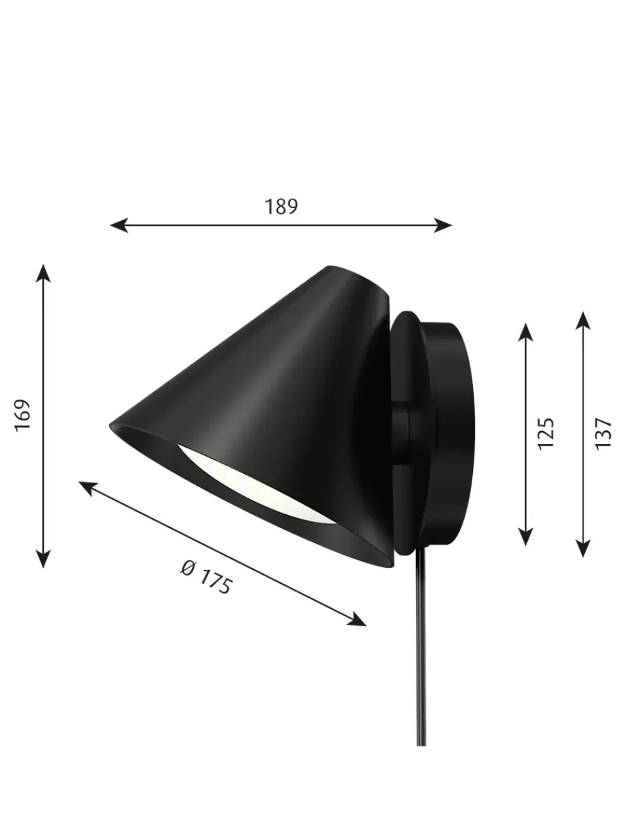 Keglen Væglampe fra<Louis Poulsen Clearance
