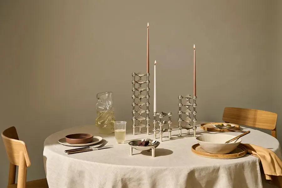 Kertelys til Nagel Lysestage, white fra<STOFF Nagel Best