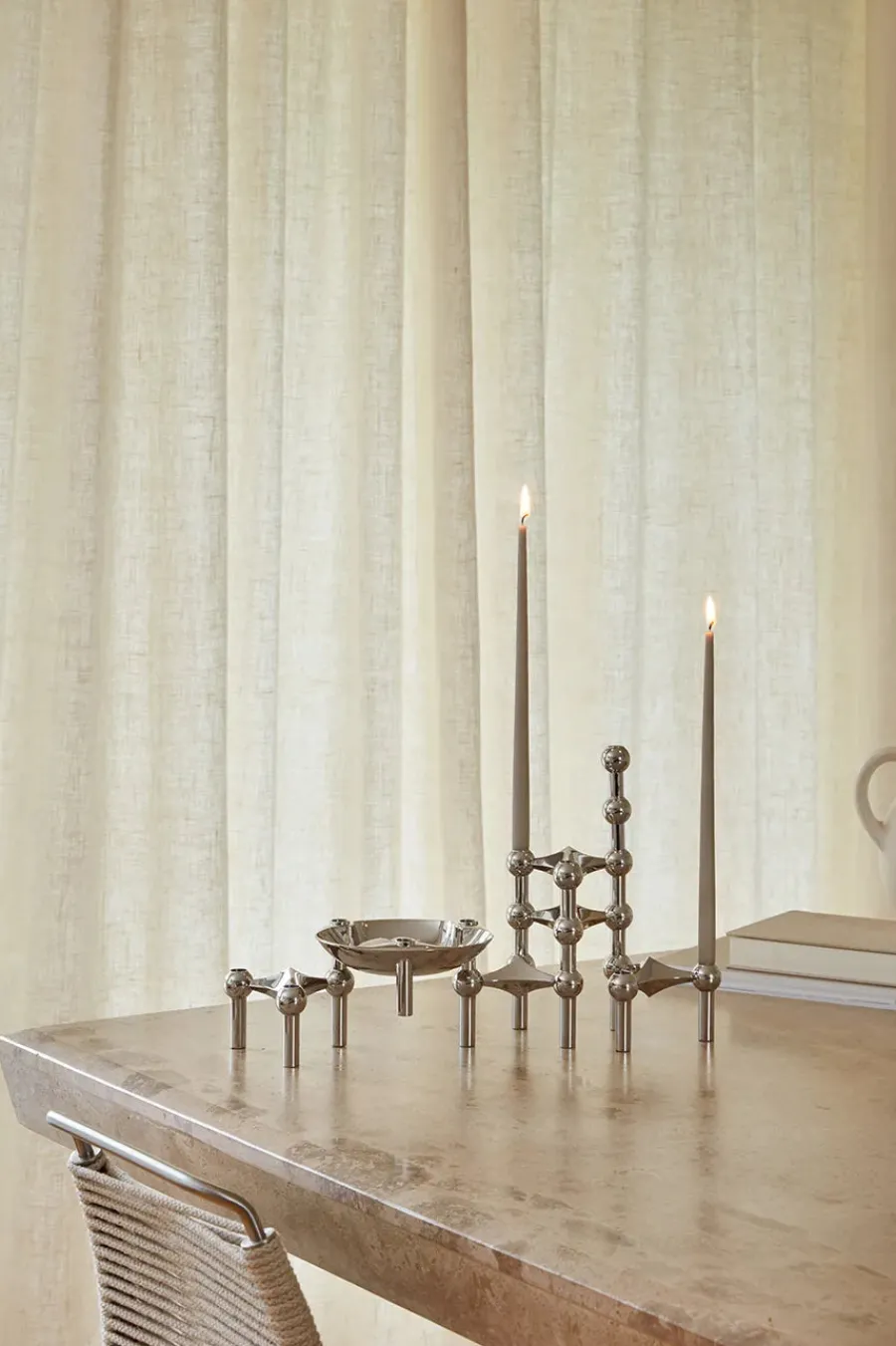 Kertelys til Nagel Lysestage, latte fra<STOFF Nagel Outlet