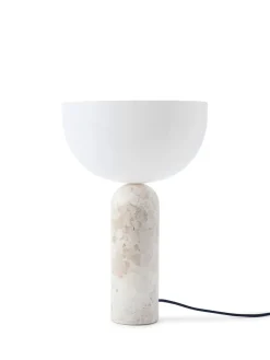 Kizu Bordlampe Large, White Marble fra<New Works Outlet