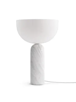 Kizu Bordlampe Large, White Marble fra<New Works Outlet