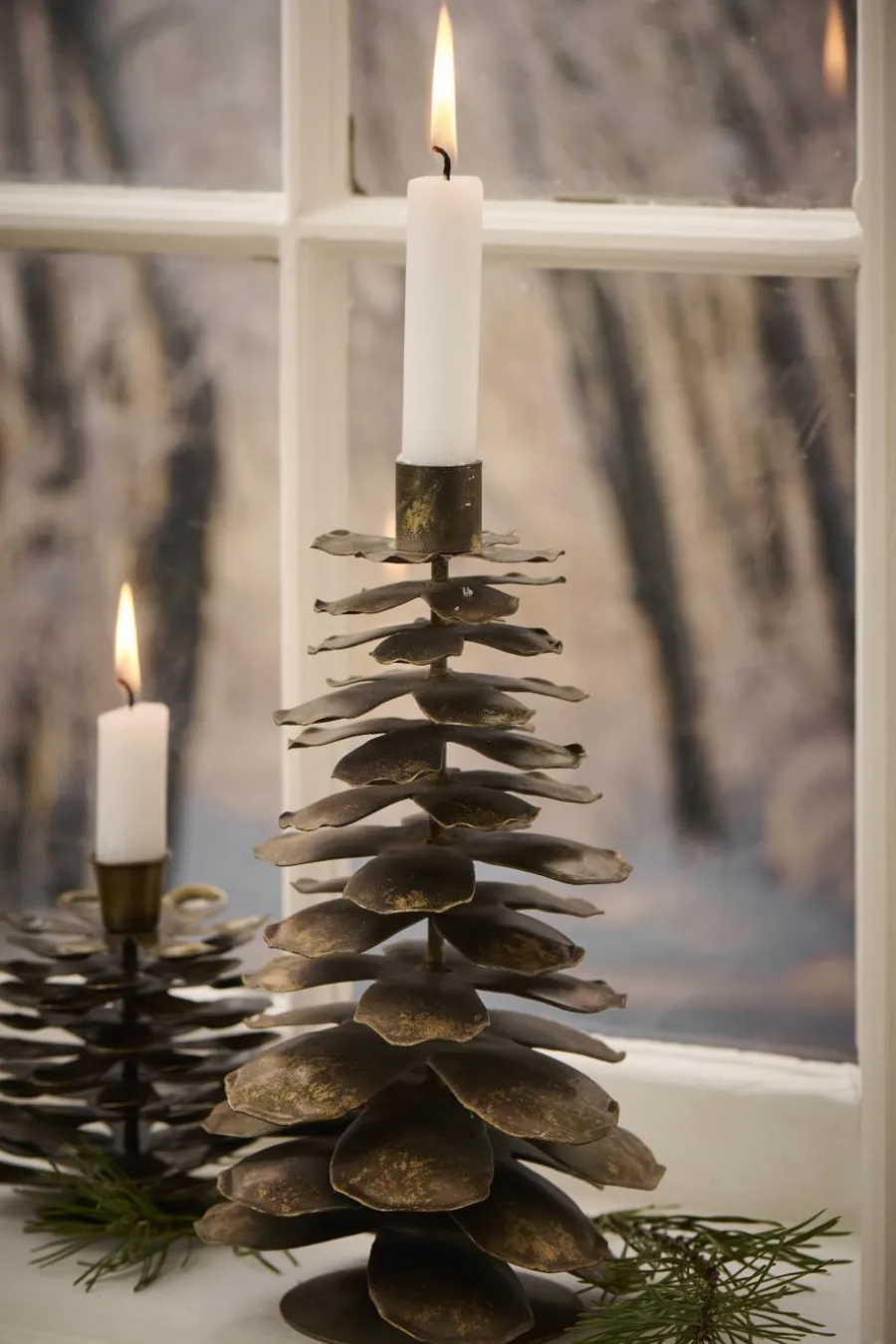 Kogle Lysestage til 2,2 cm lys fra<Ib Laursen New