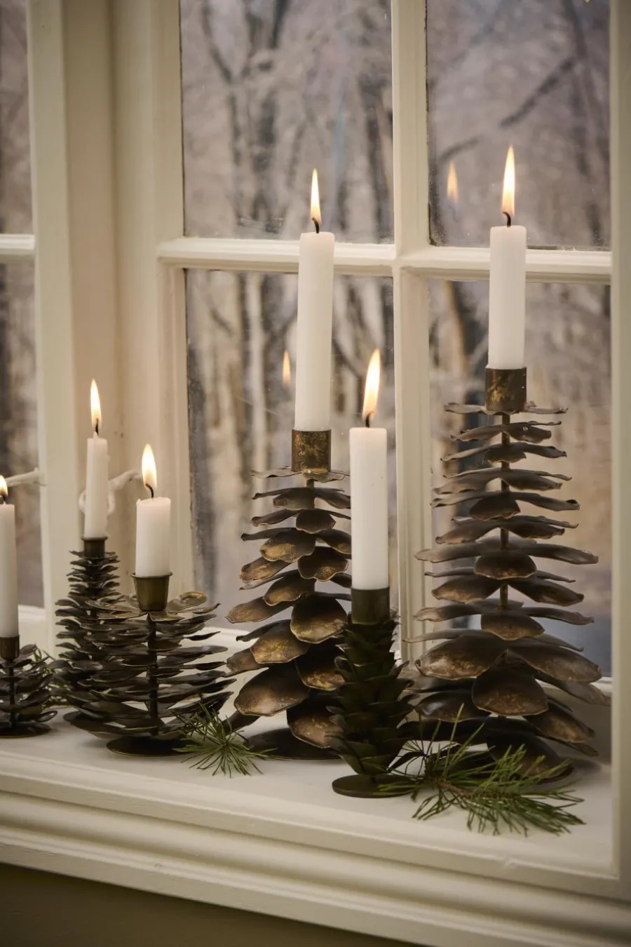 Kogle Lysestage til 2,2 cm lys fra<Ib Laursen New