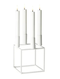 Kubus 4 Lysestage, ivory fra<Audo Copenhagen Clearance