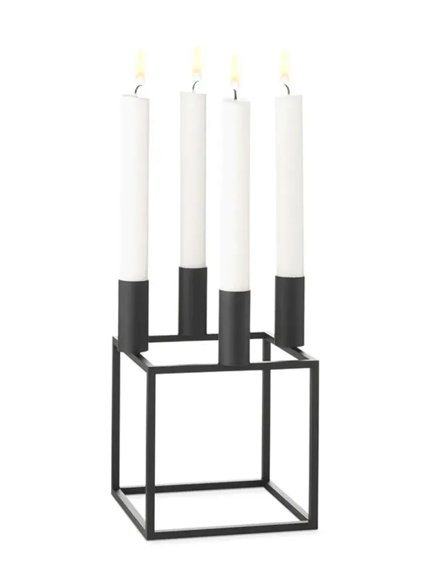 Kubus 4 Lysestage, ivory fra<Audo Copenhagen Clearance