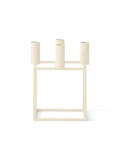 Kubus 4 Lysestage, ivory fra<Audo Copenhagen Clearance