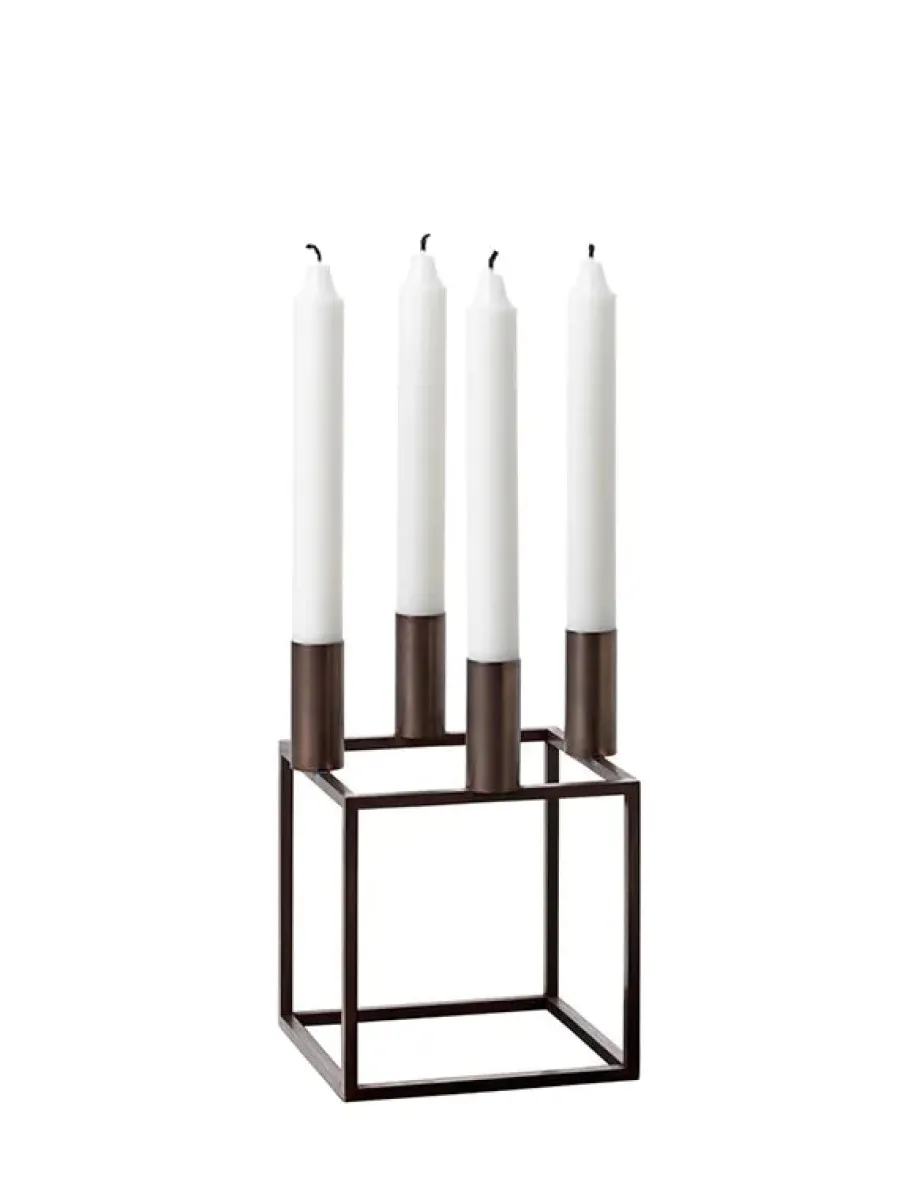 Kubus 4 Lysestage, ivory fra<Audo Copenhagen Clearance