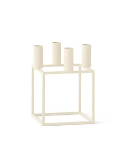 Kubus 4 Lysestage, sort fra<Audo Copenhagen New