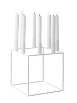 Kubus 8 Lysestage, sort fra<Audo Copenhagen New