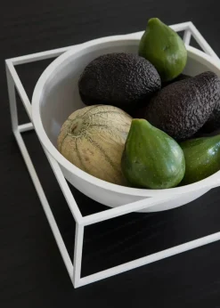 Kubus Bowl Centerpiece Large, hvid fra<Audo Copenhagen Hot