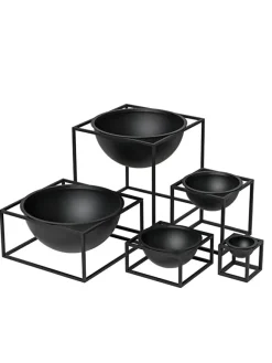 Kubus Bowl Mini sort fra<Audo Copenhagen Hot