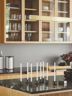 Kubus Micro lysestager, sort fra<Audo Copenhagen Clearance