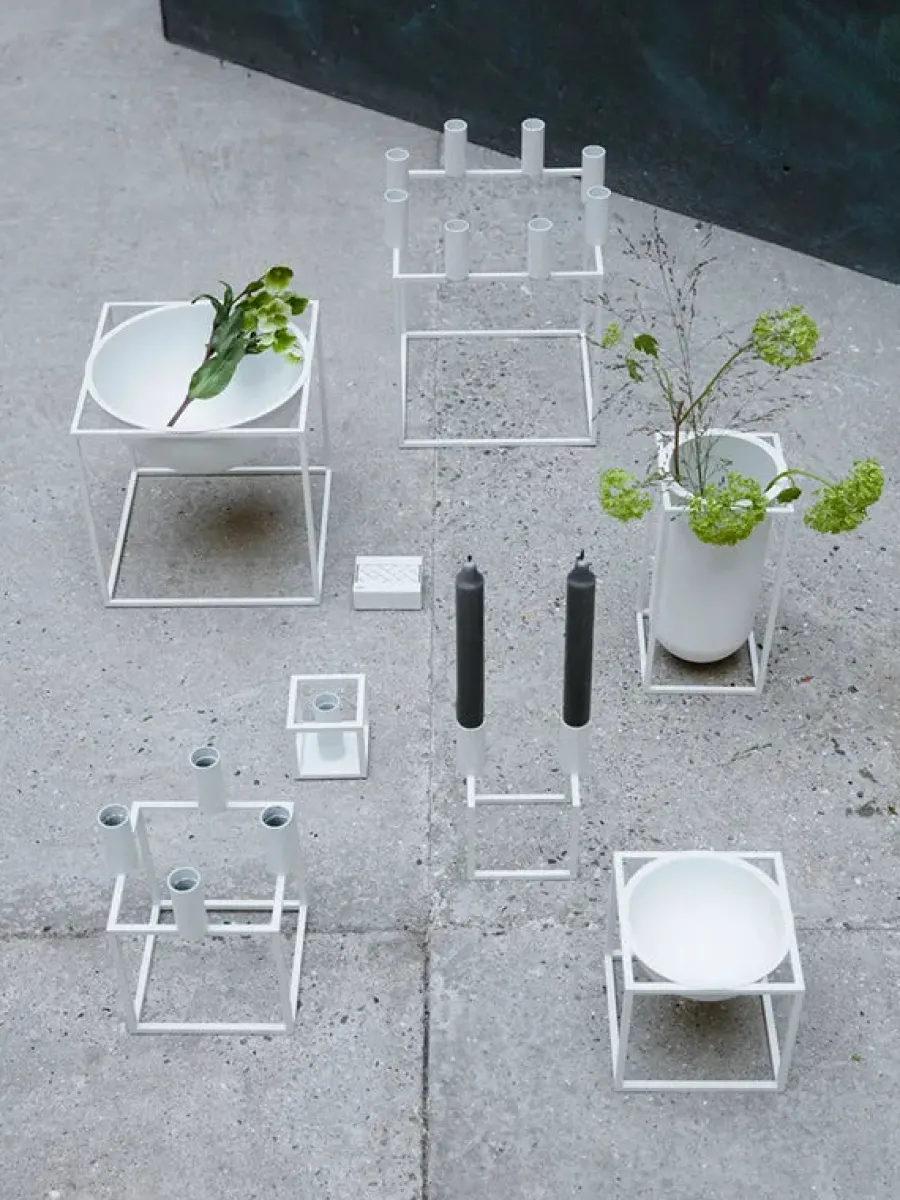 Kubus Vase Lolo, sort fra<Audo Copenhagen Sale