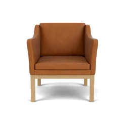 L46 MK155 lænestol, sort læder af Mogens Koch<FDB Møbler Sale