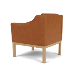 L46 MK155 lænestol, sort læder af Mogens Koch<FDB Møbler Sale