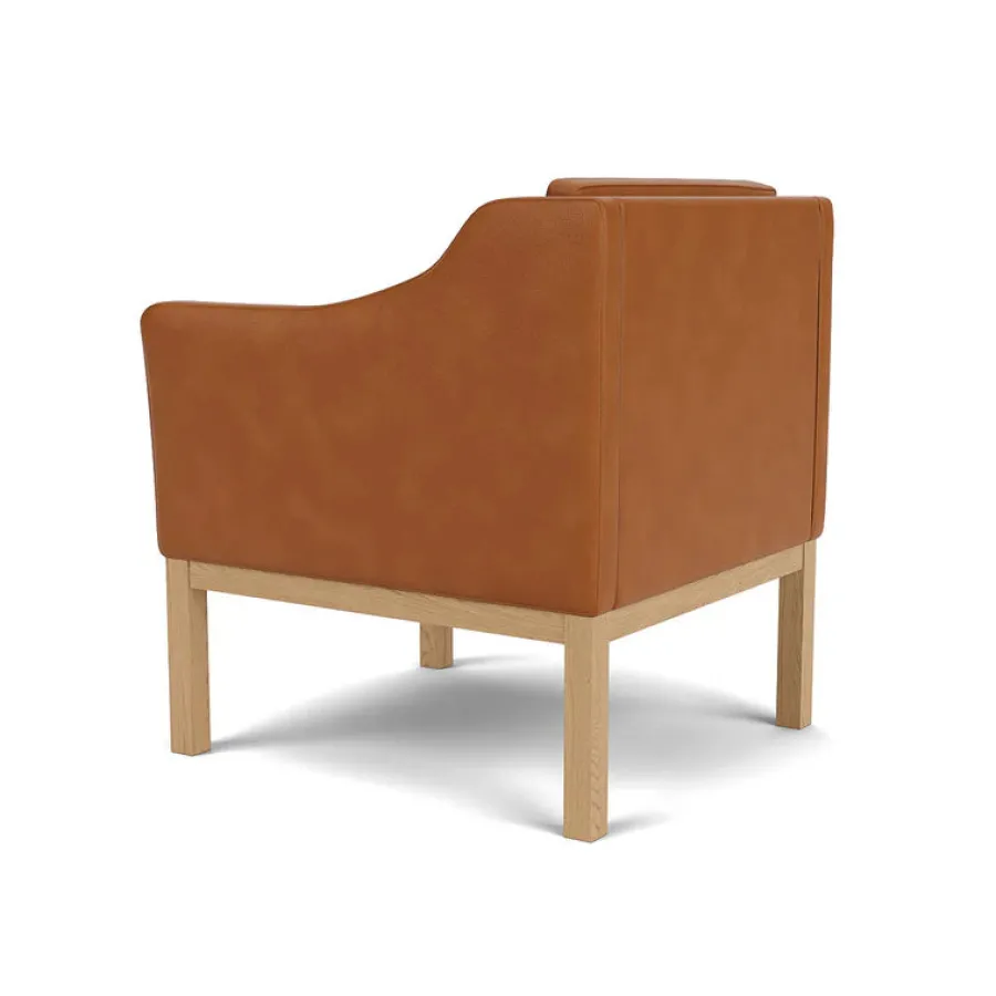 L46 MK155 lænestol, sort læder af Mogens Koch<FDB Møbler Sale