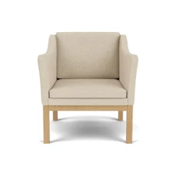 L46 MK155 lænestol, sort læder af Mogens Koch<FDB Møbler Sale