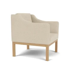 L46 MK155 lænestol, sort læder af Mogens Koch<FDB Møbler Sale