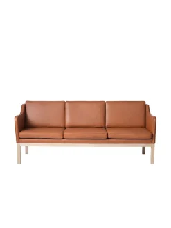L43 MK46 Sofa, cognac læder af Mogens Koch<FDB Møbler New