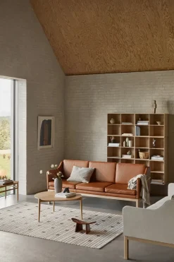 L43 MK46 Sofa, cognac læder af Mogens Koch<FDB Møbler New