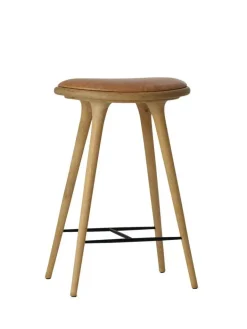 Lav barstol i sæbebehandlet eg fra<Mater New