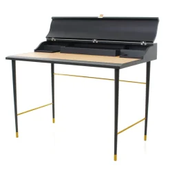 Laval Writing Desk i sort malet eg<Stellar Works Online