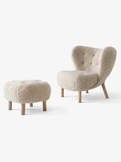 Little Petra inkl. skammel, Sheepskin Moonlight fra<&Tradition Sale