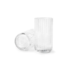 Lyngbyvasen i grøn glas fra<Lyngby Porcelæn Best