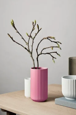 Lyngbyvasen i grøn glas fra<Lyngby Porcelæn Best