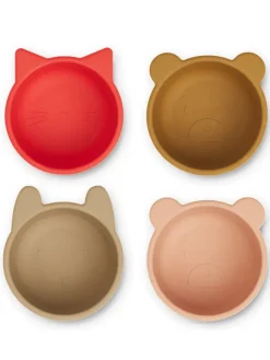 Malene silikoneskåle 4-pak, light lavender multi mix fra<Liewood New