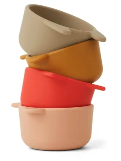 Malene silikoneskåle 4-pak, mustard fra<Liewood Sale