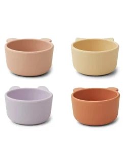 Malene silikoneskåle 4-pak, mustard fra<Liewood Sale