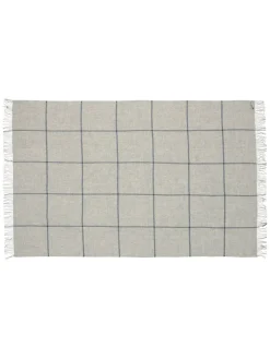 Mandø Plaid, light grey fra<Silkeborg Uldspinderi Outlet