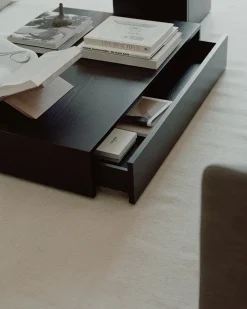 Mass Coffee Table Wide, black fra<New Works Clearance