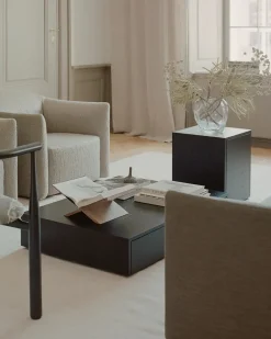 Mass Coffee Table Wide, black fra<New Works Clearance