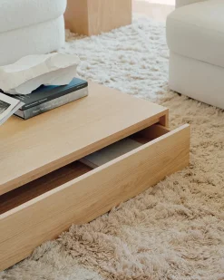 Mass Coffee Table Wide, oak fra<New Works