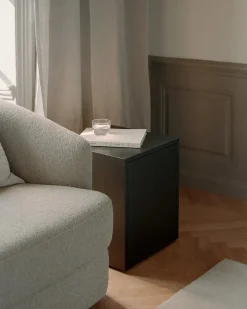 Mass Side Table, black fra<New Works New