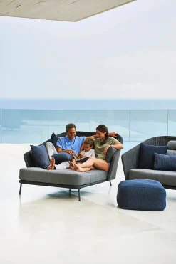 Mega Daybed, venstre, inkl. hyndesæt fra<Cane-line New