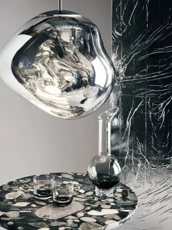 Melt Pendant Silver, 50 cm fra<Tom Dixon