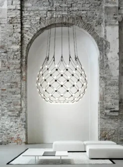 Mesh LED pendel Ø100 fra<Luceplan Discount