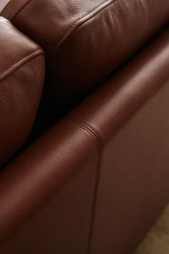 MH276 4 pers. sofa i Baltique anilinlæder fra<Mogens Hansen New